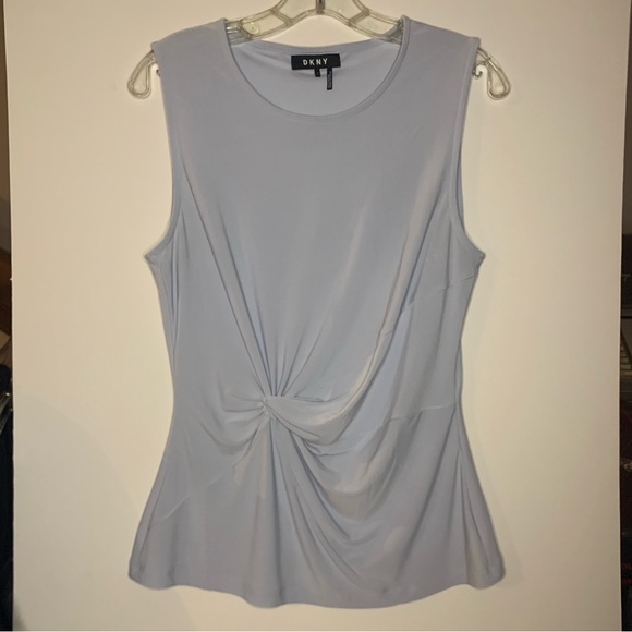 Dkny Tops - DKNY Women's Soft Blue Twist Tank Top